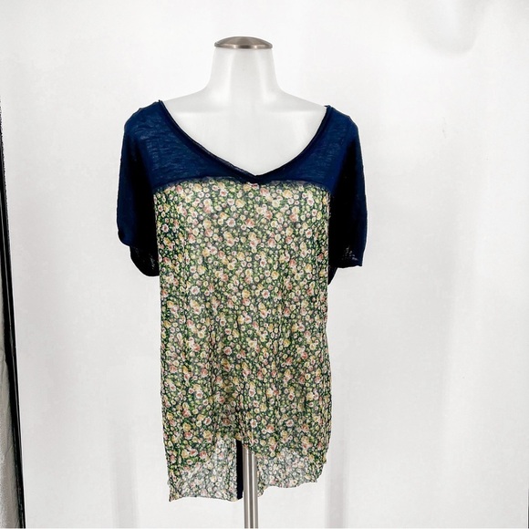 Free People Tops - Free People Floral Mesh top
